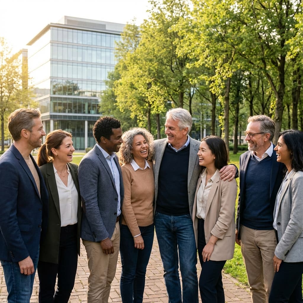 Grupo de personas reunidas en comunidad